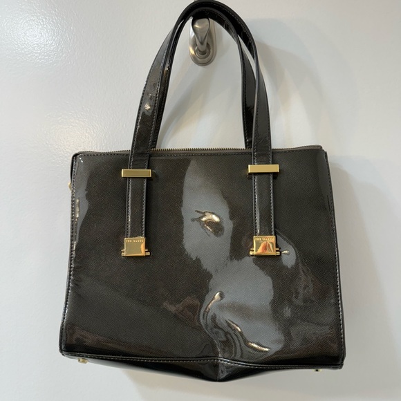 TED BAKER LEXIA HANDLE BAG OLIVE GREEN - Picture 4 of 10